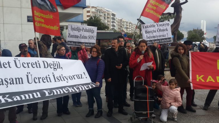 Halkçı Kamu Emekçileri olarak İzmir ve İstanbul’da sefalet ücretlerini protesto ettik
