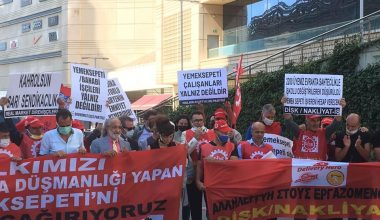 Nakliyat-İş Sendikası’nın, Yemeksepeti işvereninin işçi ve sendika düşmanlığına karşı halkın tüketimden gelen gücünü kullanarak başlattığı boykotu destekliyoruz Nakliyat-İş Sendikası’nın, Yemeksepeti işvereninin işçi ve sendika düşmanlığına karşı halkın tüketimden gelen gücünü kullanarak başlattığı boykotu destekliyoruz
