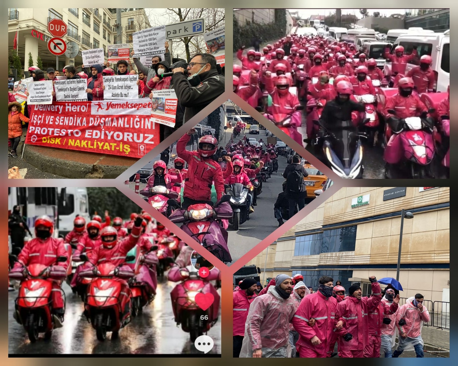 Halkçı Kamu Emekçileri olarak DİSK/Nakliyat-İş Sendikası önderliğindeki Yemeksepeti Direnişi’ni selamlıyor, kamu emekçilerini ve tüm halkımızı işçi düşmanlığı yapan Yemeksepeti’ni boykot etmeye çağırıyoruz!