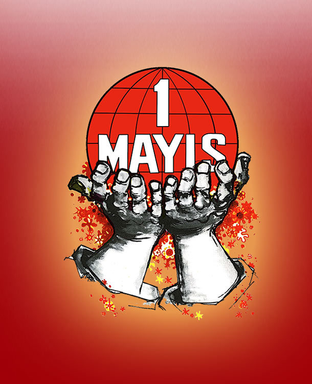 Günlerin bugün getirdiği baskı zulüm ve kandır Ancak bu böyle gitmez sömürü devam etmez Yepyeni bir hayat gelir bizde ve her yerde 1 Mayıs, 1 Mayıs işçinin, emekçinin bayramı Devrimin şanlı yolunda, ilerleyen halkların bayramı.