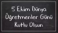 Dirençle, Kararlılıkla Öğretmenlik Meslek Onuruna sahip çıkan, Tüm Eğitim ve Bilim Emekçilerinin 5 Ekim Dünya Öğretmenler Günü Kutlu Olsun!